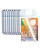FunBlast Transparent Book Cover Film  16K Size (Pack of 10)