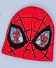 Yellow Bee Woollen Woven Marvel Featuring Spiderman Designed Cap - Red & Black - Circumference 46 Cm