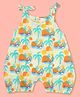 A Toddler Thing Mulmul Cotton Knit Sleeveless Beach Theme Printed Romper - Multi Colour