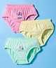 Tango Single Jersey Knit Panties with Rainbow & Star Print Pack of 3 - Yellow Pink & Green