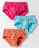 Tango Single Jersey Knit Panties with Tropical Theme Print Pack of 3 - Pink Blue & Orange