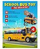 Elecart School Bus Toy for Kids  Friction Powered Musical Toy Bus with Flashing Lights & Sounds | Inertia Powered Vehicle Toy for Boys & Girls Age 3+ | Durable Non-Toxic Plastic Toy Gift