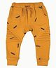 Nino Bambino Organic Cotton Knit Geometric Printed Pajamas - Yellow