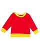 Nino Bambino Organic Cotton Knit Full Sleeves Solid Pre Winter Sweatshirt - Red