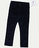 Pantaloons Junior Cotton Woven Solid Pant - Navy Blue