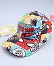 Babyhug Marvel Cotton Woven Summer Cap With Spider-Man Print Multicolor - Diameter 12 cm