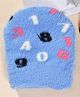 Little Palz Woollen Woven Numerical Designed Cap - Blue - Circumference 33 Cm