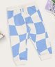 Pantaloons Baby Cotton Knit Colour Blocked & Checked  Joggers - Off White