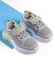 Cute Walk by Babyhug Sneaker Shoes With Animal Applique & Velcro Closure - Grey