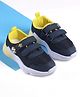 Cute Walk by Babyhug Velcro Closure Sneaker with Ball Applique - Navy Blue