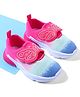 Cute Walk by Babyhug Velcro Closure Sneaker with Butterfly Design - Pink