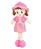 KIDS WONDERS Height 40 cm Premium pink Doll- 40 cm| Stuffed Girl Winky  Doll for 1 Years+| Perfect Cuddly Soft Washable Plush Toy| BIS Certified