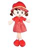 KIDS WONDERS Height 40 cm Premium red Doll- 40 cm| Stuffed Girl Winky  Doll for 1 Years+| Perfect Cuddly Soft Washable Plush Toy| BIS Certified