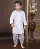 Nino Bambino Organic Cotton Knit Full Sleeves Floral Placket Printed Kurta & Dhoti - Multi Colour