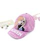 Babyhug Disney Cotton Woven Summer Cap With Disney Princess Graphics Purple - Diameter 16.5 cm