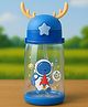 Luvlittle Deer HornPlastic Baby Silicone Straw Sipper Spill Proof Sipper - Blue - 600 ml