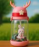 Luvlittle Deer HornPlastic Baby Silicone Straw Sipper Spill Proof Sipper - Pink - 600 ml