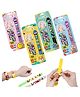 IncyWincy DIY Puzzle Beads Slap Wrist Bands for Kids (Pack of 4)  Silicone Creative Craft Bracelet, Birthday Return Gift & Party Favor (20cm x 1.8cm)