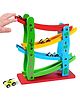 IncyWincy Wooden Ramp Racer Car Set for Kids  4 Level Ramp with 4 Cars, Fun Racing Toy & Birthday Gift (Unisex)