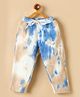 StyloBug Fleece Knit Tie and Dye Track Pant - Blue