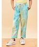 StyloBug Fleece Knit Tie & Dye Winter Track Pants - Green