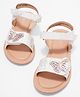Pantaloons Junior Butterfly Applique Detailed Velcro Closure Sandals - White
