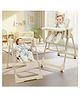 StarAndDaisy Convertible Baby Highchair with Automatic Swing Cradle  Beige