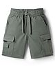 Primo Gino Cotton Elastane Woven Cargo Short - Olive Green