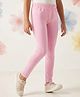 Arias Cotton Knit Full Length Solid Colour Legging - Pink
