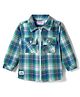 Babyhug Cotton Woven Full Sleeves Checks Shirt - Light Blue