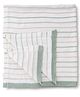 I Bears Super Soft Cotton Blanket - Off White & Green