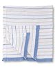 I Bears Super Soft Cotton Blanket - Off White & Blue