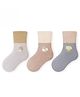 Kidofash Knit Pack of 3 Animal Designed Socks - Beige