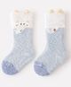 Kidofash Fur Knit Animal Designed Socks - Light Blue