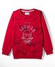 Junior Killer Full Sleeves Be Ninja Designed Foil Dots Printed Winter Sweatshirt - Red