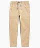 Campana Cotton Elastane Woven Solid Jogger - Beige