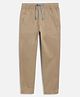 Campana Cotton Elastane Woven Solid Jogger - Brown