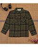 The Lion & the Fish Viscose Woven Full Sleeves Checked Shirt - Green Moss