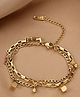 TEULRIP Anti Tarnish Stainless Steel Double Layers Bracelet 1.5g-Golden
