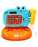 Azhari Cartoon Dinosaur Touch Screen LCD Calculator Pretend Play Vegetable Food Supermarket Toys Cash Register Toy- Pack of 1 Color May Vary