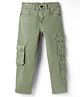 Pine Kids Denim Woven Full Length Jeans With Cargo Pocket - Green