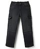 Pine Kids Denim Woven Full Length Solid Colour Jeans with Pockets - Black