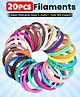 Fiddlerz 3D Pen Filament - 5meter Each 3D Pen Refill Filament PLA Material for 3D Drawing and Printing - Pack 20