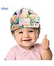 Bubzii Baby Safety Helmet Velvet Soft Toddler Head Protector with Cooling Air Vent System Lightweight  Adjustable - Light Pink