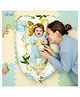 Bubzii Baby Sleeping Pod  Ultra-Soft Lion Print Nest Bed  Lightweight Safe & Cozy Comfort for Infants - White
