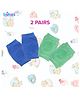 Bubzii Baby Crawling Knee Pads 012M  Ultra-Soft Stretchy Anti-Slip Knee Protectors with Gentle Cushioning - Blue Green