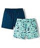 Pine Kids Cambric Woven Boxers With Tropical Theme Print Pack Of 2 - Colour May Vary