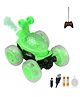 AKN TOYS Remote Controlled Stunt Car , 360° Flips & Spins , LED Wheels & Smoke Effect , Music & High-Speed Racing , Rechargeable RC Car - PACK OF 1-(  COLOR MAY VARY  )