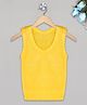 The Sandbox Clothing Co Knit Sleeveless Solid Vest - Yellow