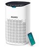 AGARO Royal Air Purifier For Home True HEPA Filter H13 Removes 99.99% Pollutants, Bacteria, Virus & PM 0.1 Particles, 4 Stage Purification, CADR 300 m³/hr - White